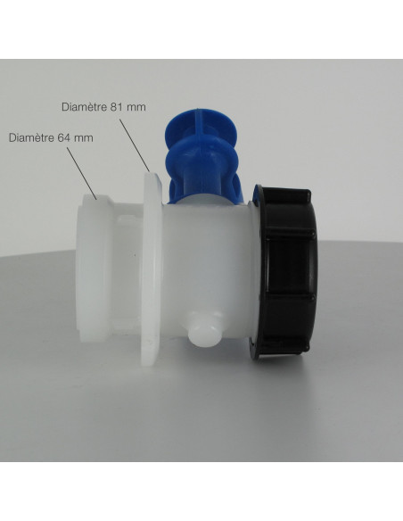 Vanne à piston 2" - Sortie Mâle S60X6 - Joint PCP - Werit