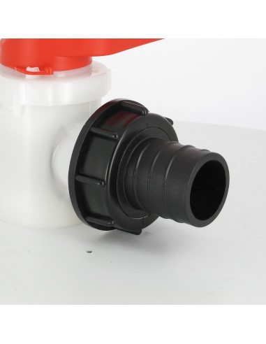 Raccord S60X6 cuve eau - Embout droit Diamètre 40 mm