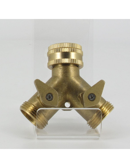 Sélecteur 2 voies en laiton 3/4"  (raccord Y)  Sélecteur 2 voies en laiton 3/4"  (raccord Y)