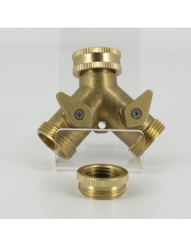 Sélecteur 2 voies en laiton 3/4"  (raccord Y)