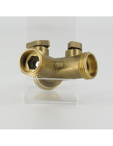 Sélecteur 2 voies en laiton 3/4"  (raccord Y)