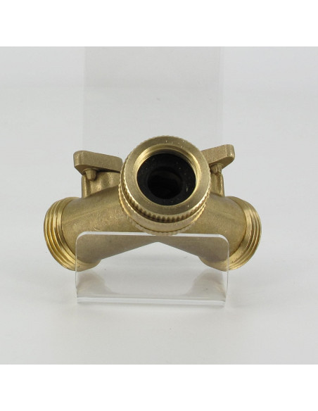 Sélecteur 2 voies en laiton 3/4"  (raccord Y)  Sélecteur 2 voies en laiton 3/4"  (raccord Y)
