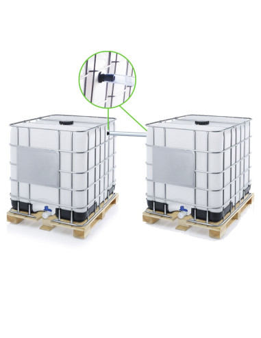 Kit de couplage 2 Cuves à Eau 1000 litres ECO Ø 25 mm