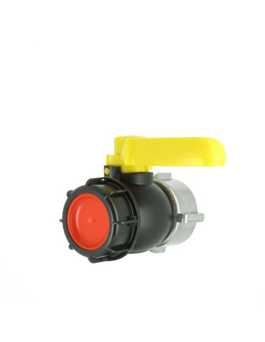 Vanne à bille pour cuve 1000L 56mm IBC robinet récupération eau pluie S60x6