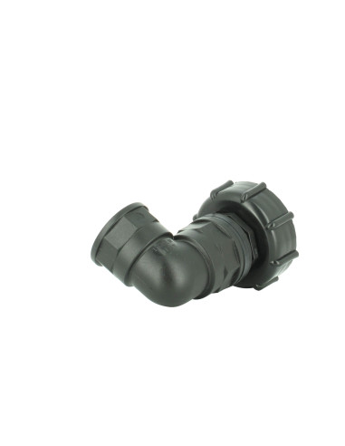 Raccord S60X6 - Sortie coudée femelle 1" Pas gaz (26-34 mm)