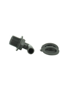 Trop-plein cuve eau 1000L - Embout coudé Diamètre 15 mm