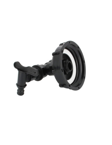 Raccord S100X8 cuve eau - 2 robinets avec nez (type Gardena)