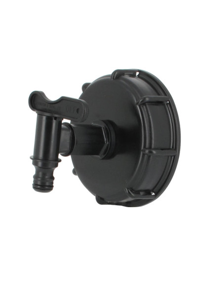 Raccord S100X8 cuve eau - 1 robinet avec nez (type Gardena) Raccord S100X8 cuve eau - 1 robinet avec nez (type Gardena)