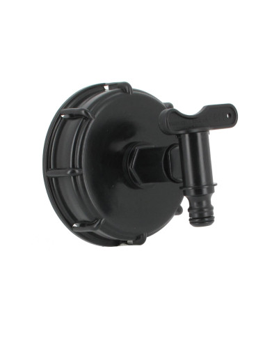 Raccord S100X8 cuve eau - 1 robinet avec nez (type Gardena)