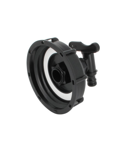 Raccord S100X8 cuve eau - 1 robinet avec nez (type Gardena)