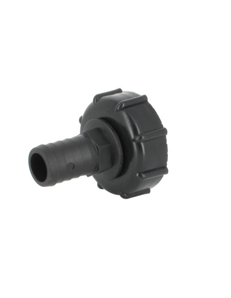 Raccord S60X6 cuve eau - Embout droit Diamètre 25 mm