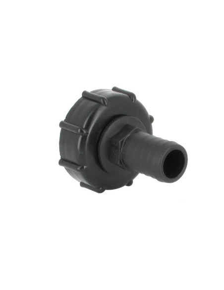 Raccord S60X6 cuve eau - Embout droit Diamètre 25 mm