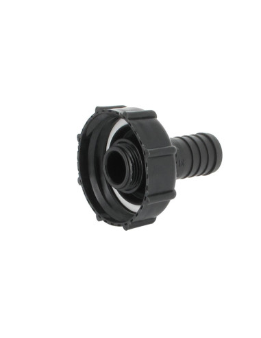 Raccord S60X6 cuve eau - Embout droit Diamètre 25 mm