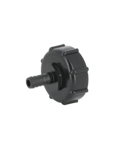 Raccord S60X6 cuve eau - Embout droit Diamètre 13 mm