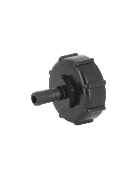 Raccord S60X6 cuve eau - Embout droit Diamètre 13 mm