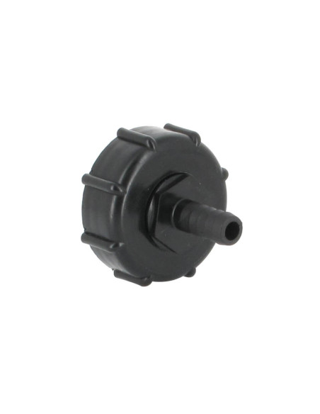 Raccord S60X6 cuve eau - Embout droit Diamètre 13 mm