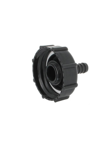 Raccord S60X6 cuve eau - Embout droit Diamètre 13 mm