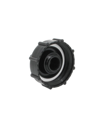Raccord S60X6 cuve eau - Embout droit Diamètre 13 mm