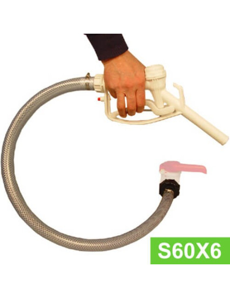 Kit Vidange cuve eau 1000 L S60X6 - Tuyau 1 m + Pistolet Kit Vidange cuve eau 1000 L S60X6 - Tuyau 1 m + Pistolet