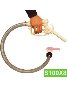 Kit Vidange cuve eau 1000 L S100X8 - Tuyau 1 m + Pistolet