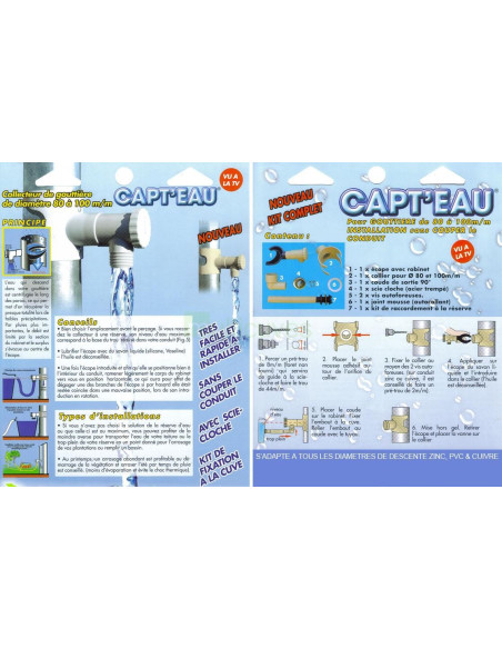 Notice du Kit Collecteur Eau de Pluie CAPT'EAU - Sable Notice du Kit Collecteur Eau de Pluie CAPT'EAU - Sable