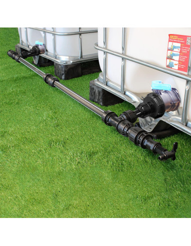 Kit de Raccordement de 2 Cuves à eau 1000 litres - filetage S100X8 / S100X8