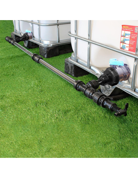 Kit de Raccordement de 2 Cuves à eau 1000 litres - filetage S100X8 / S100X8