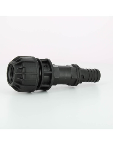 Raccord droit cannelé 25 mm pour kit de couplage de cuves