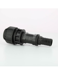 Raccord droit cannelé 25 mm pour kit de couplage de cuves