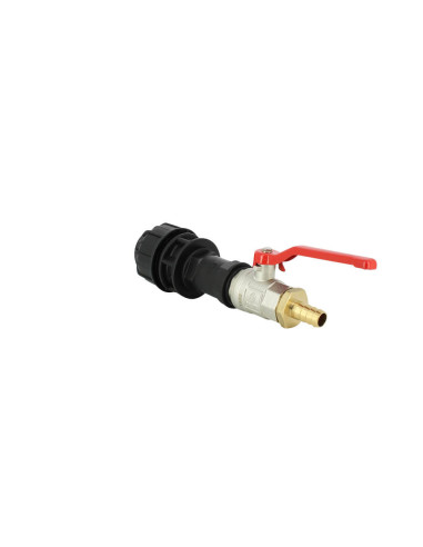 Vanne 1/4 de tour laiton - cannelé 13 mm - kit couplage cuve