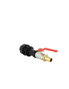 Vanne 1/4 de tour laiton - cannelé 19 mm - kit couplage cuve 2