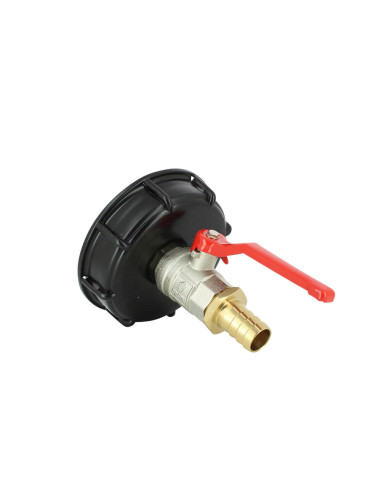 Raccord S100X8 - Vanne 1/4 de tour laiton + Embout droit 19 mm