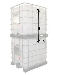 Ulisem Robinet de Réservoir IBC 1000L avec Adaptateur Double Robinet de  Collecte d'Eau de Pluie