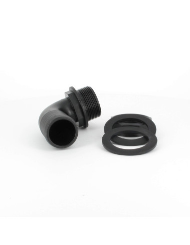Trop-plein cuve eau 1000L - Embout coudé Diamètre 32 mm