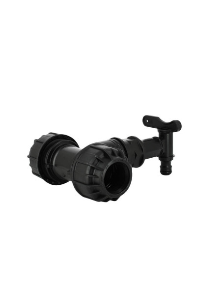 Kit couplage cuve - Té avec Robinet PP central