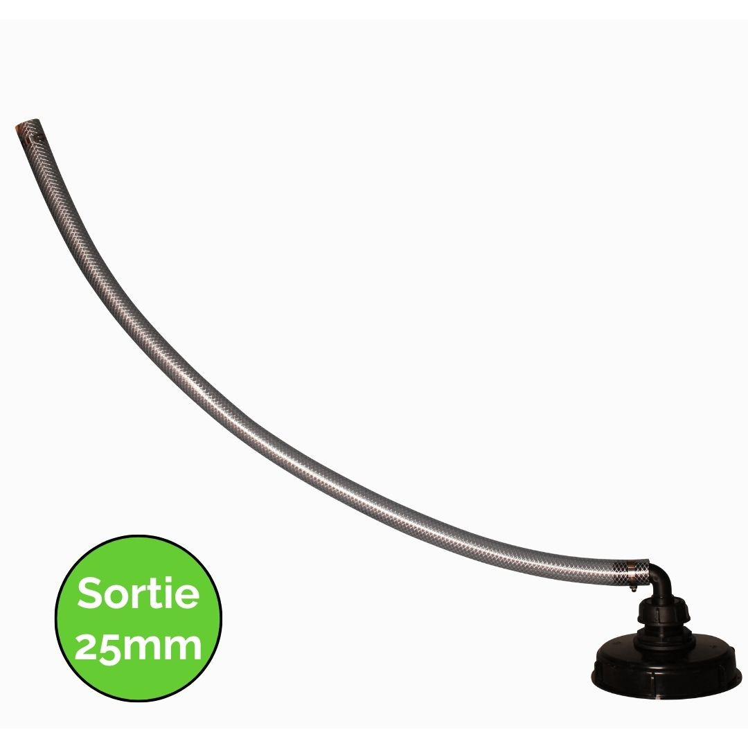Couvercle IBC DN 150 Avec Tuyau - Kit Remplissage Automatique Pour Récupérateur D’Eau | Pour Cuve, Tonneau, Jardin