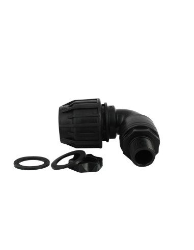 Trop-plein cuve eau 1000L - Coudé pression Diamètre 32 mm