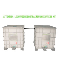 Kit de couplage universel pour récupérateurs d'eau - Ø 32 mm - Tuyau 65 cm 2