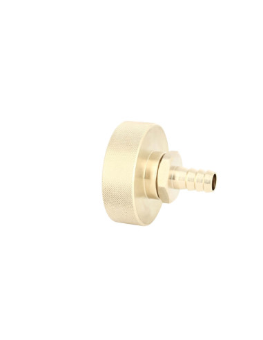 Raccord S60X6 laiton - Embout droit Diamètre 13 mm