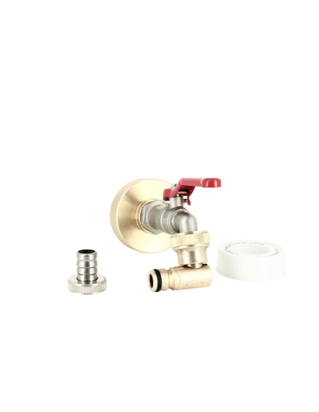 Raccord S60X6 laiton - Robinet ECO laiton 15 mm + Nez articulé Raccord S60X6 laiton - Robinet ECO laiton 15 mm + Nez articulé