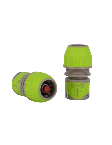 2 Raccords Rapides Autostop - Tuyau diamètre 12/15/19 mm