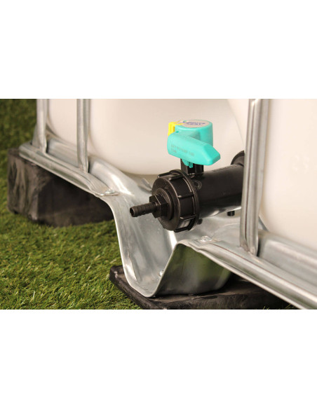 Raccord S60X6 cuve eau - Embout droit Diamètre 13 mm