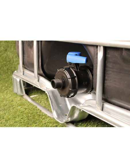 Raccord cuve S100X8 - Fileté mâle 1/2'' Pas gaz (15-21 mm)