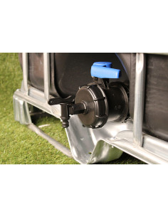 Raccord S100X8 cuve eau - 1 robinet avec nez (type Gardena) 2