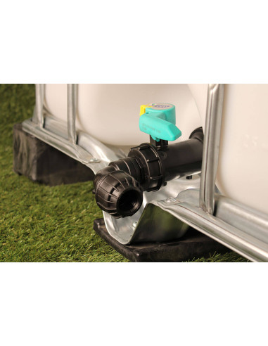 Raccord cuve eau S60X6 - Coudé compression Diamètre 32 mm