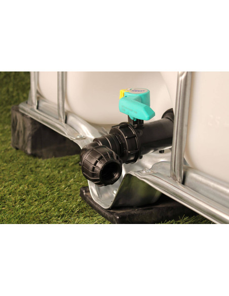 Raccord cuve eau S60X6 - Coudé compression Diamètre 32 mm