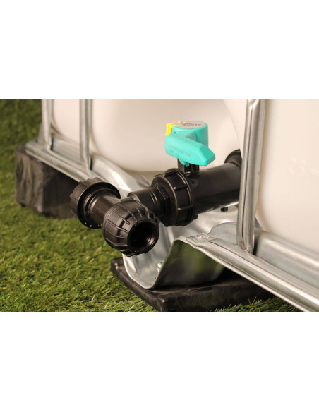 Raccord cuve eau S60X6 - Té compression Diamètre 32 mm