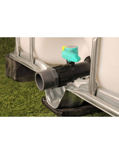 Raccord S60X6 cuve eau - Sortie PVC 50/63 mm