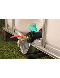 Raccord cuve eau S60X6 - Robinet ECO laiton 15 mm 2