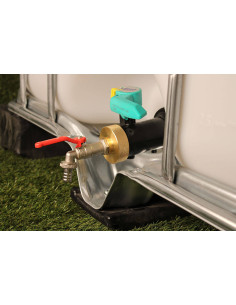 Raccord cuve eau S60X6 Laiton - Robinet ECO laiton 15 mm 2